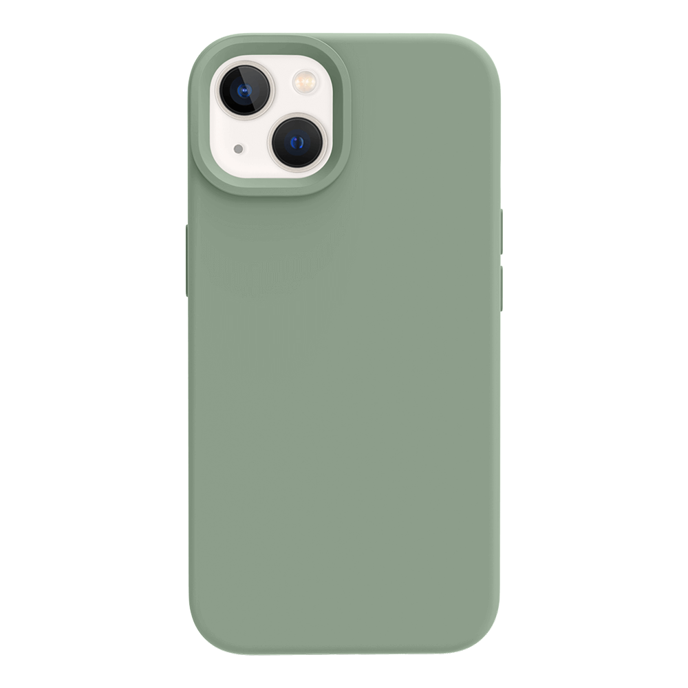 iPhone 13 silicone case - calke green#color_calke green
