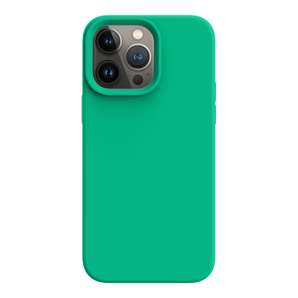 iPhone 14 Pro Max silicone case - emerald green#color_emerald green