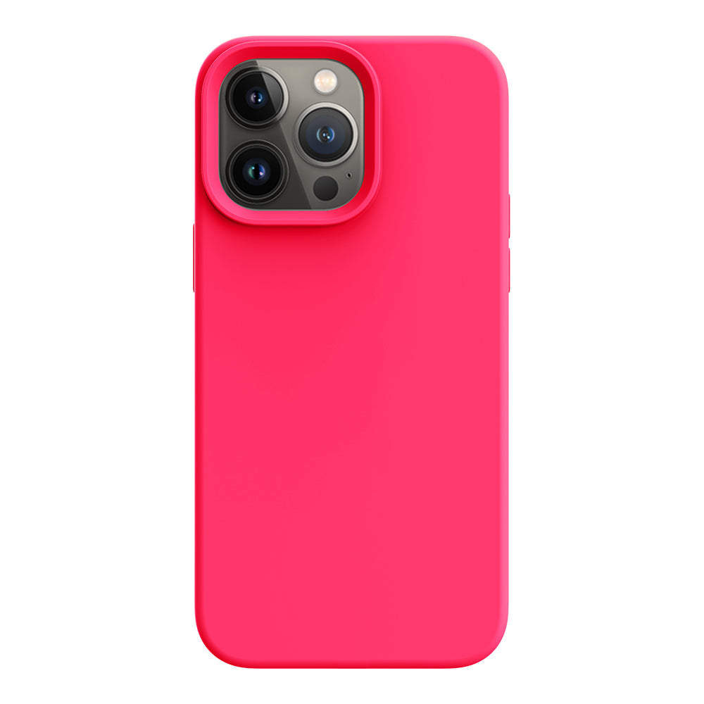 iPhone 14 Pro Max silicone case - neon pink#color_neon pink