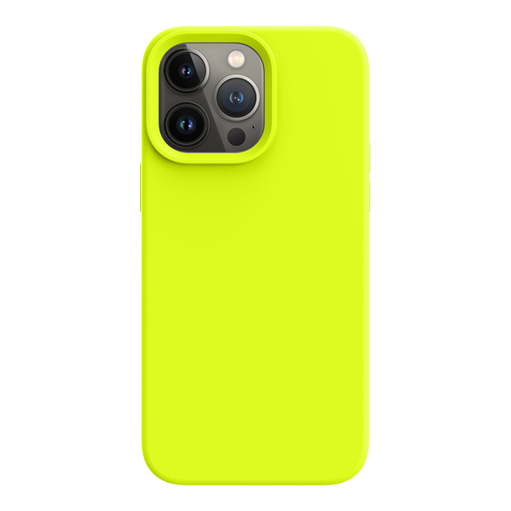iPhone 14 Pro Max silicone case - fluorescent yellow#color_fluorescent yellow