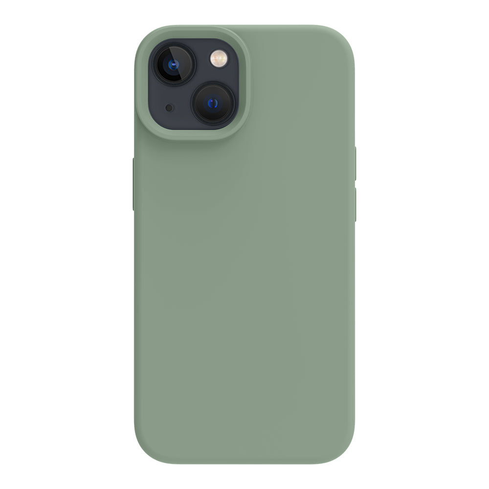 iPhone 14 silicone case - calke green#color_calke green