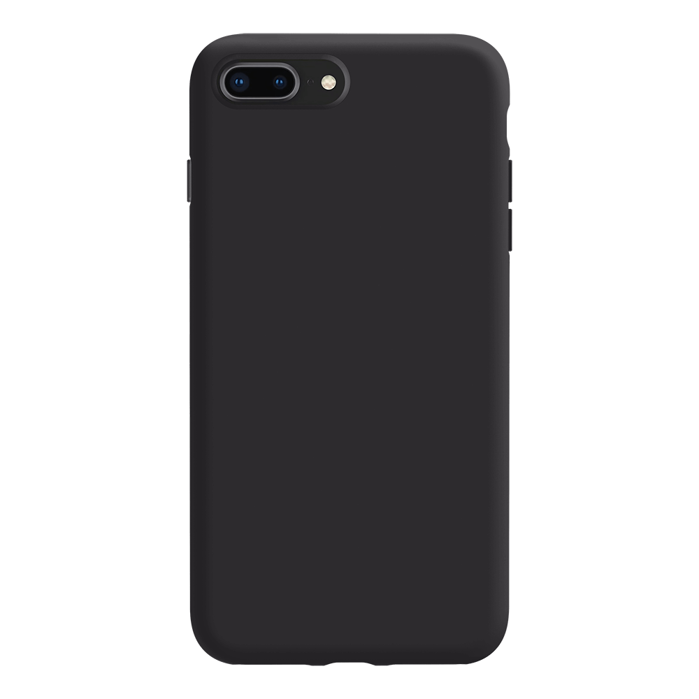 iPhone 8 Plus silicone case - black#color_black