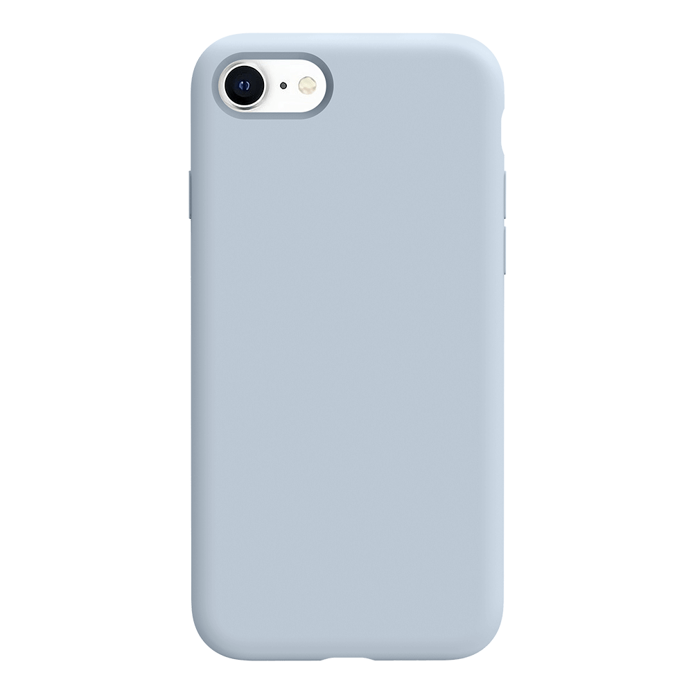 iPhone SE 2022 silicone case - grey blue