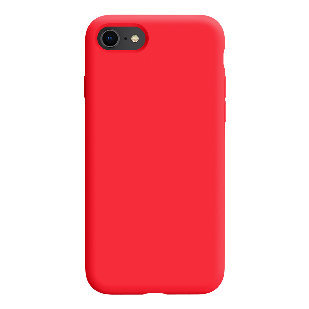iPhone SE 2022 silicone case - red