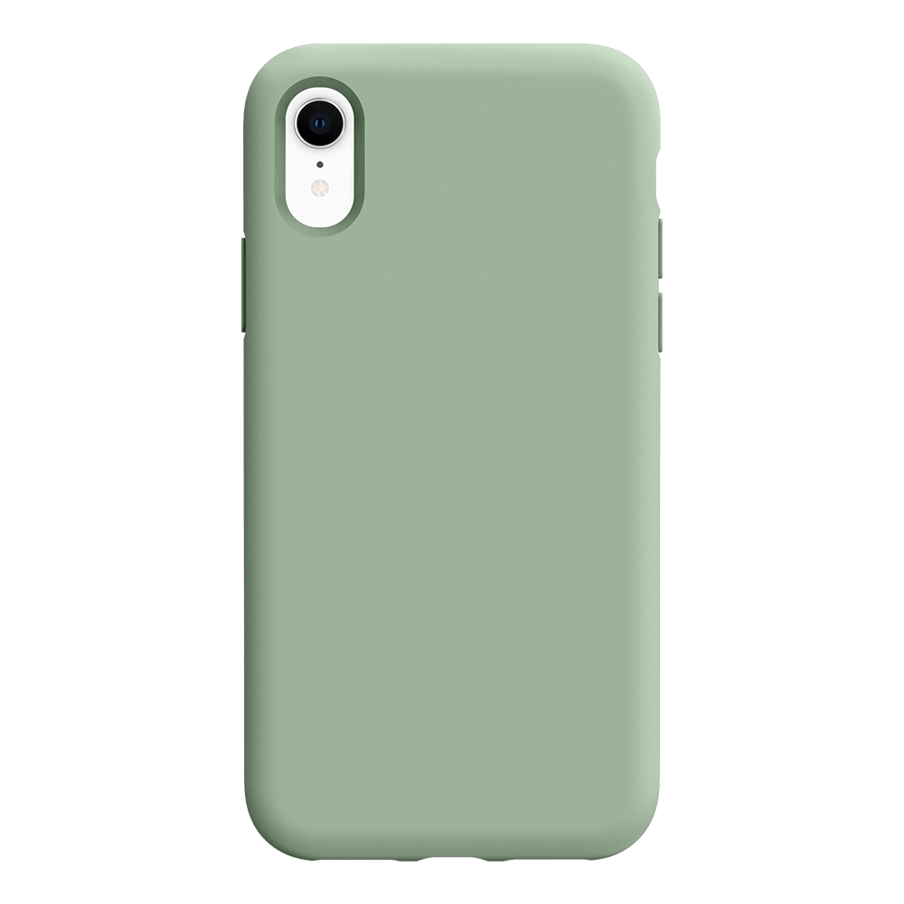 iPhone XR silicone case - calke green#color_calke green