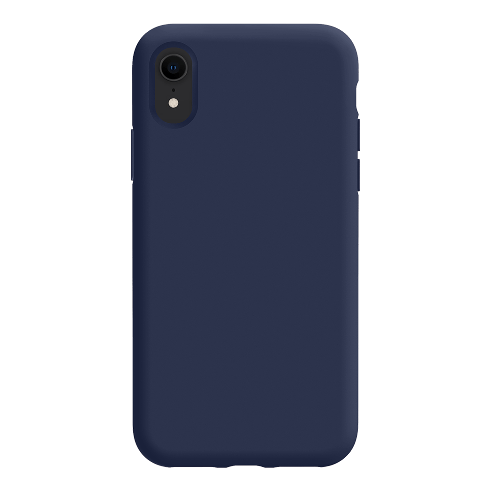iPhone XR silicone case - navy blue#color_navy blue