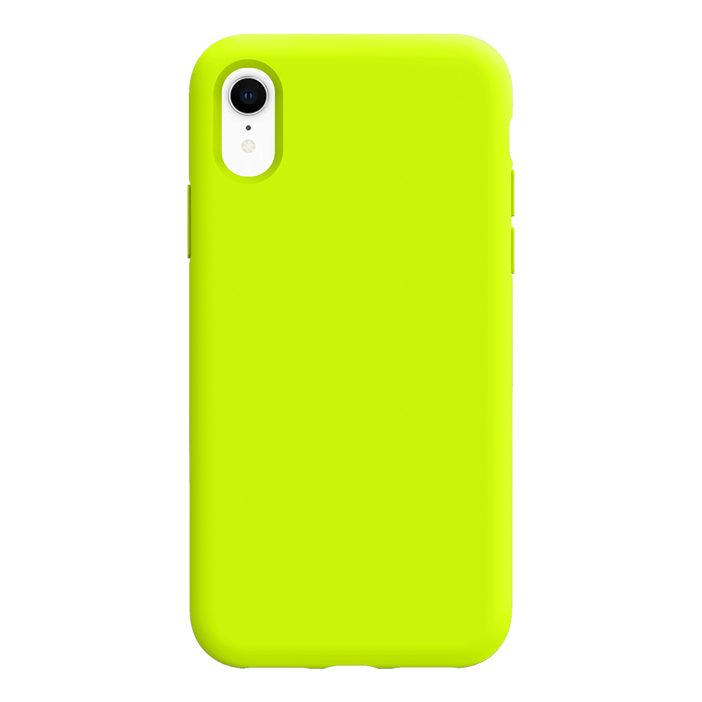 iPhone XR silicone case - fluorescent yellow#color_fluorescent yellow