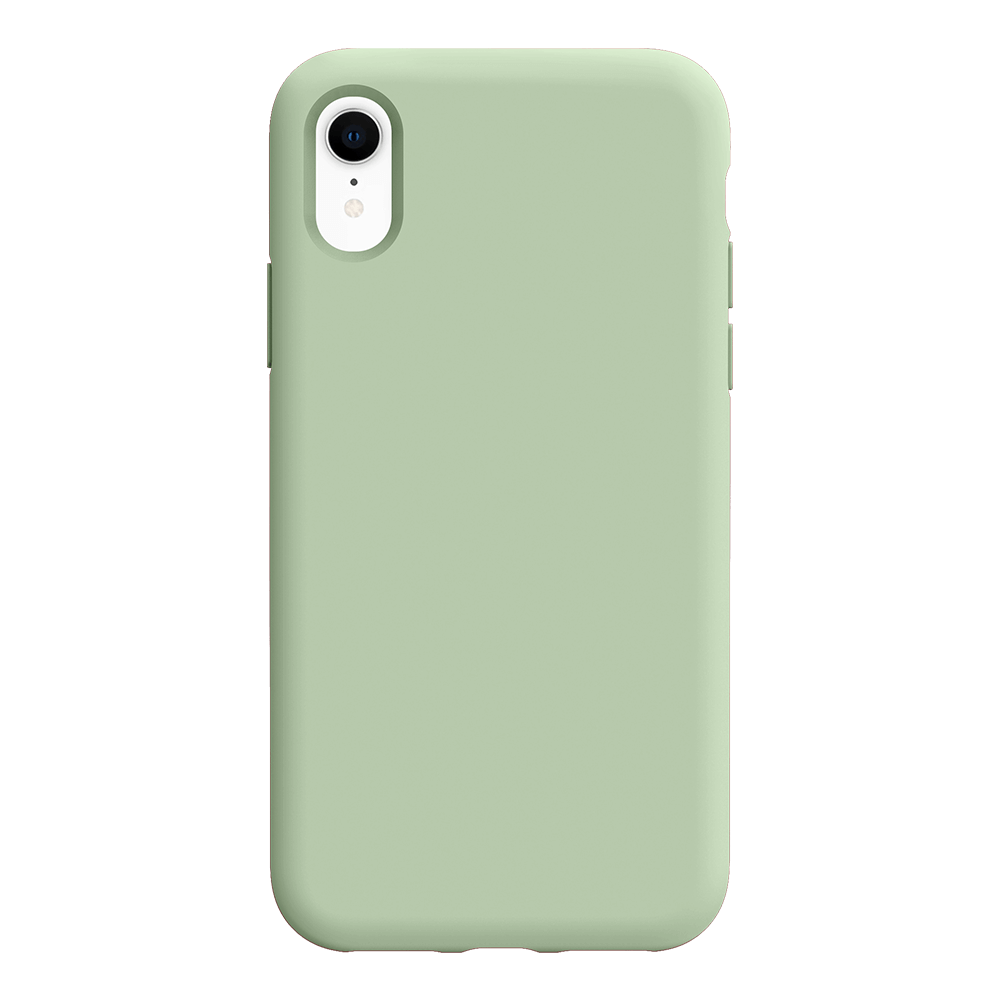 iPhone XR silicone case - pale green#color_pale green