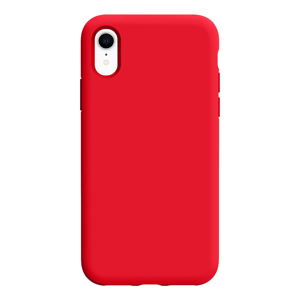iPhone XR silicone case - red#color_red