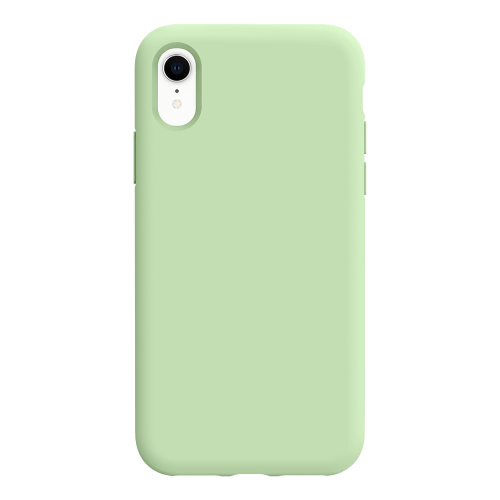 iPhone XR silicone case - tea green#color_tea green