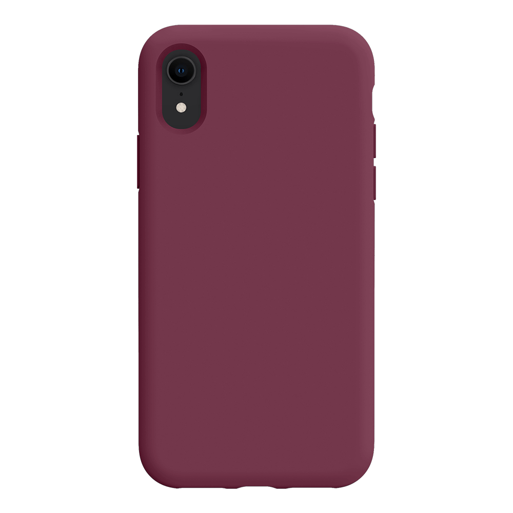 iPhone XR silicone case - wine red#color_wine red