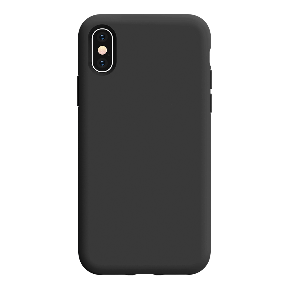 iPhone X silicone case - black#color_black