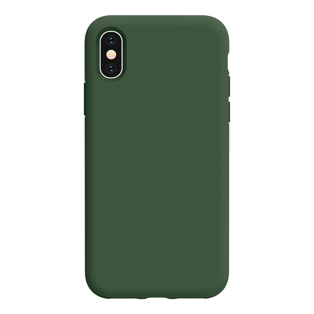 Funda Silicona para Apple iPhone X / Xs Verde Marino - Librephonia