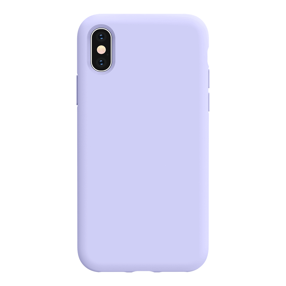 iPhone X silicone case - light purple#color_light purple