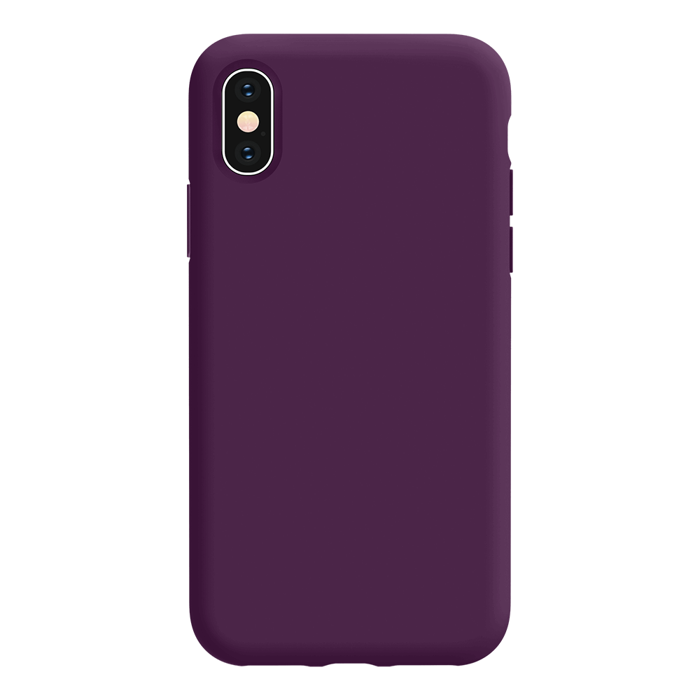 iPhone X silicone case - purple#color_purple