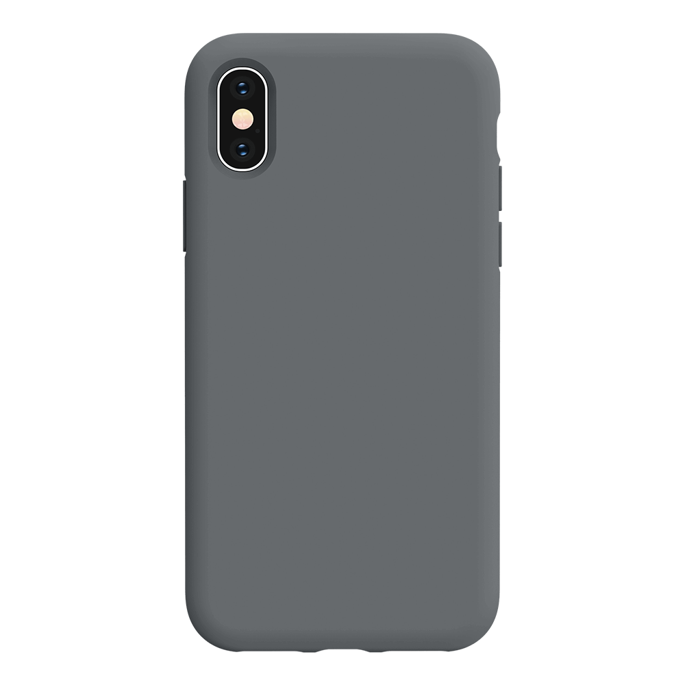 iPhone X silicone case - space gray#color_space gray