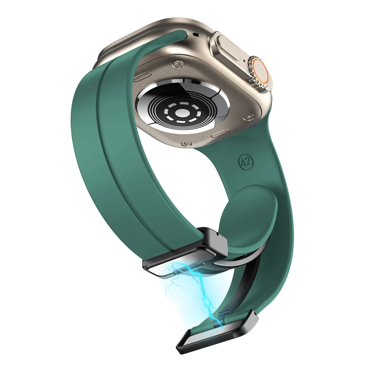 Magnetic sports band - pine green#color_pine green