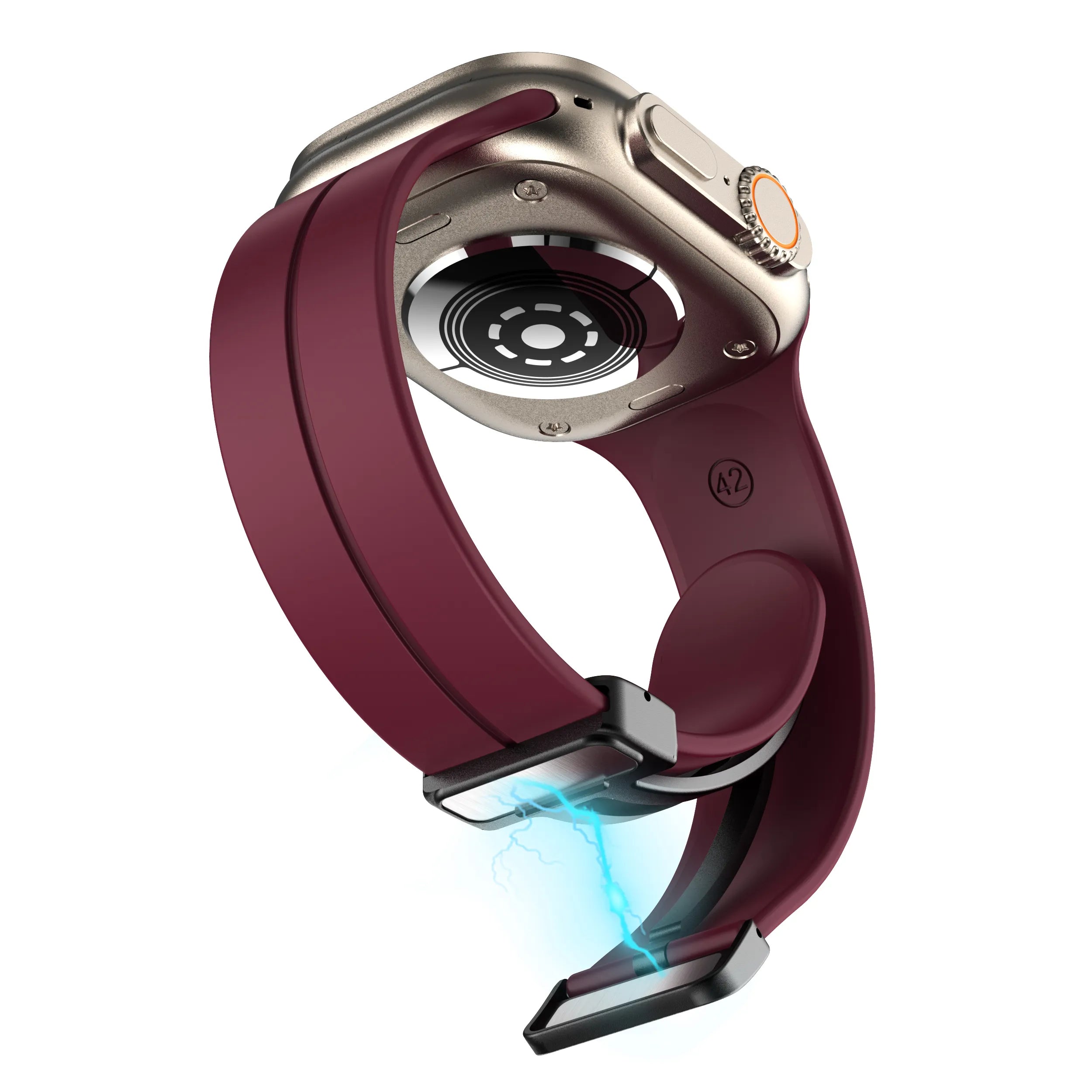 Magnetic sports band - wine red#color_wine red